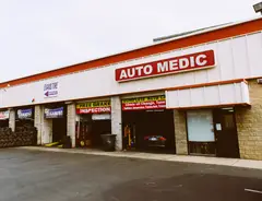 SD Auto Medic shop exterior with AUTO MEDIC signage on Convoy Street in San Diego